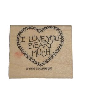 I love you beary much stamp Stampin' Up 1995